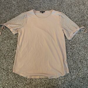 NWOT- Adrianna Papell Crepe Clip Dot Blouse